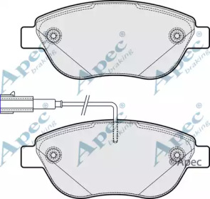 APEC BRAKING pad2109 -  Комплект тормозных колодок, дисковый тормоз